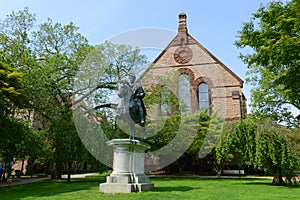 Sayles Hall and Gordian III Statue, Brown University