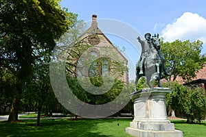 Sayles Hall and Gordian III Statue, Brown University