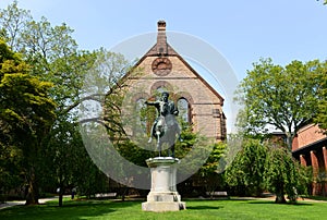 Sayles Hall and Gordian III Statue, Brown University