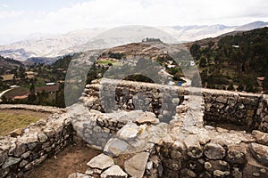 saywite archeological ruins in the andes mountain range sanctuary of the inca culture in abancay, apurimac peru photo