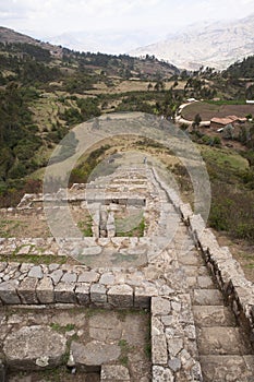 saywite archeological ruins in the andes mountain range sanctuary of the inca culture in abancay, apurimac peru photo