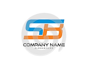 Sb, bs letter logo design vector