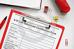 SBA form 2163 5-Yr LMI Debenture Certification Form lendersâ€™ mortgage insurance