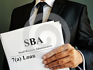 SBA 7a loan Small Business Administration agreement photo