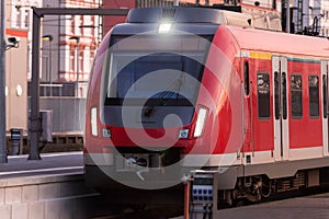 Sbahn train in the evening