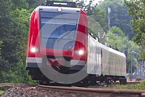 Sbahn train outdoors