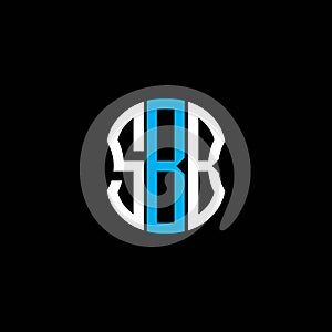 SBB letter logo abstract creative design.
