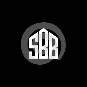 SBB letter logo design on BLACK background. SBB creative initials letter logo concept. SBB letter design.SBB letter logo design on photo