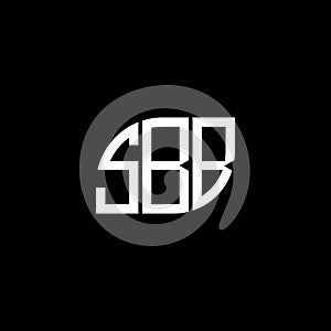 SBB letter logo design on black background. SBB creative initials letter logo concept. SBB letter design