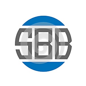 SBB letter logo design on white background. SBB creative initials circle logo concept. SBB letter design photo