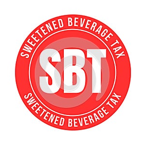 SBT sweetened beverage tax symbol photo