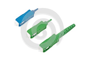 SC fiber optic connectors isolated