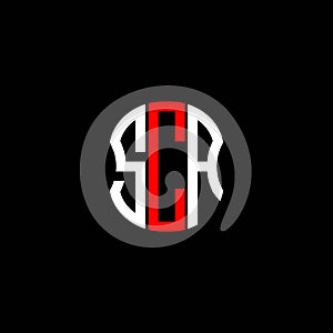 SCA letter logo abstract creative design.