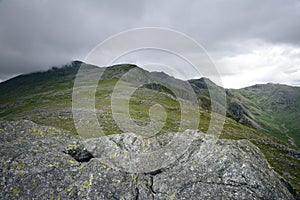 Scafell from the summit of Slight Side