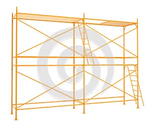 Scaffold isolated on white background