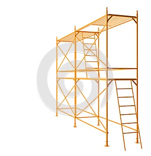 Scaffold isolated on white background