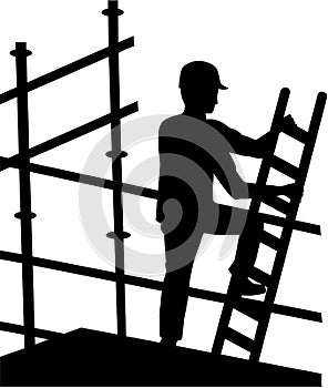 Scaffolder at work photo