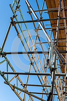 Scaffolding Access To Inner City Building Redevelopment