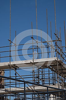 scaffolding building construction site