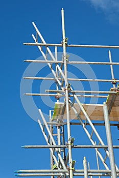 Scaffolding on a building site