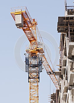 Scaffolding, construction site