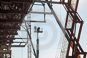 Scaffolding, cranes and elevating work platform