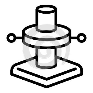 Scaffolding foot icon, outline style