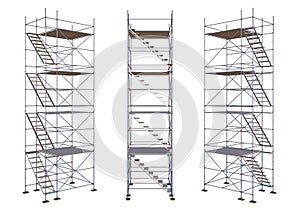 Scaffolding isolated on white
