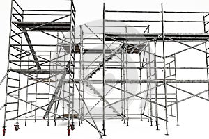 Scaffolding isolated on white background