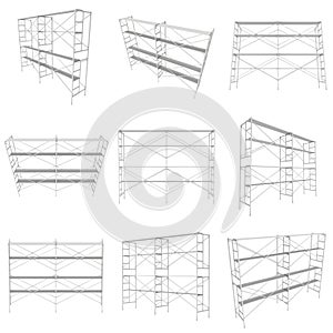 Scaffolding metal construction