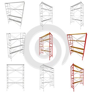 Scaffolding metal construction