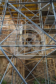 SCAFFOLDINGS AT ATAPUERCA