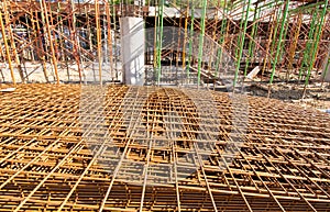 Scafolding and construction site