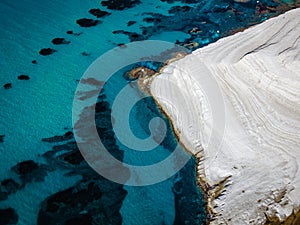 Scala dei Turchi Stair of the Turks, Sicily Italy ,Scala dei Turchi. A rocky cliff on the coast of Realmonte, near Porto