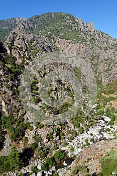 Scala di santa regina defile in corsica mountain