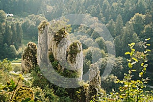 Scala in the form of fingers of a hand in Ojcov National Park