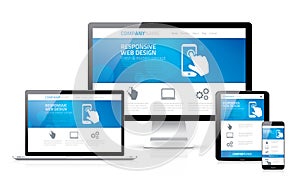 Scalable and flexible modern responsive web design photo