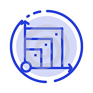 Scalable, System, Scalable System, Science Blue Dotted Line Line Icon