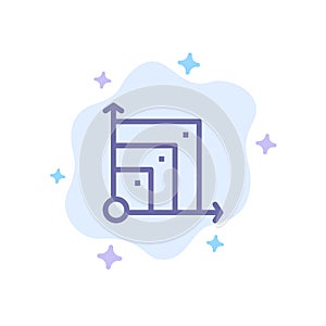 Scalable, System, Scalable System, Science Blue Icon on Abstract Cloud Background