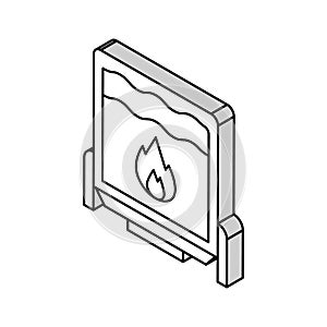 scalding cheese equipment isometric icon vector illustration photo