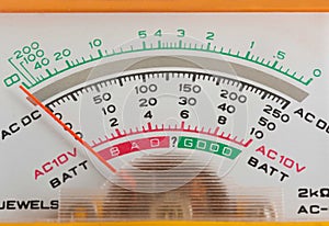 Scale analog multimeter