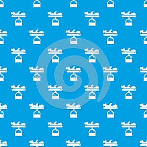 Scale baby pattern vector seamless blue