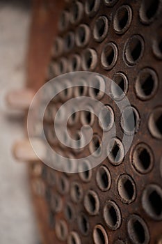Scale and Corrosion Product of the water system in Heat Exchanger or Condenser Copper Tubes. Before Cleaning.
