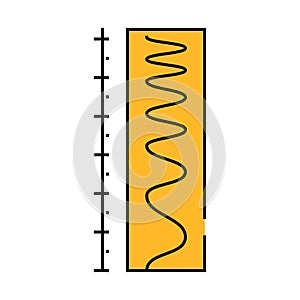 scale electromagnetic icon color illustration