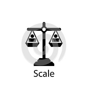 scale icon. Element of Peace and humanrights icon. Premium quality graphic design icon. Signs and symbols collection icon for