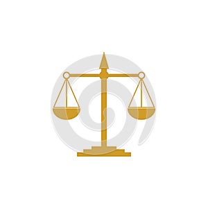 scale icon vector logo template illustration