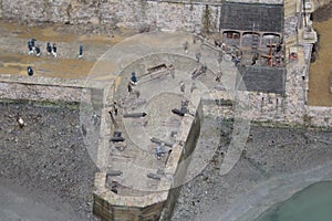 A scale model of the aftermath of the battle of Louisbourg in 18th century Nova Scotia