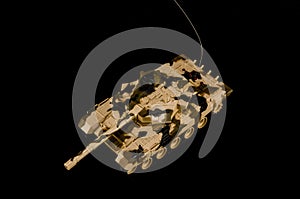 Scale model of a german tank