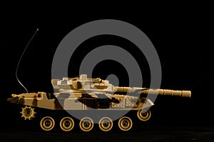 Scale model of a german tank