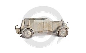 Scale model of old vehicle